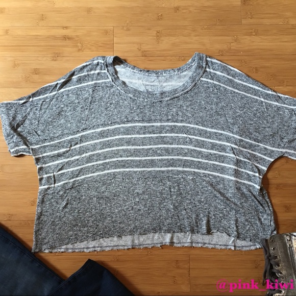 Free People Sweaters - Free People Grey Boxy Sweater